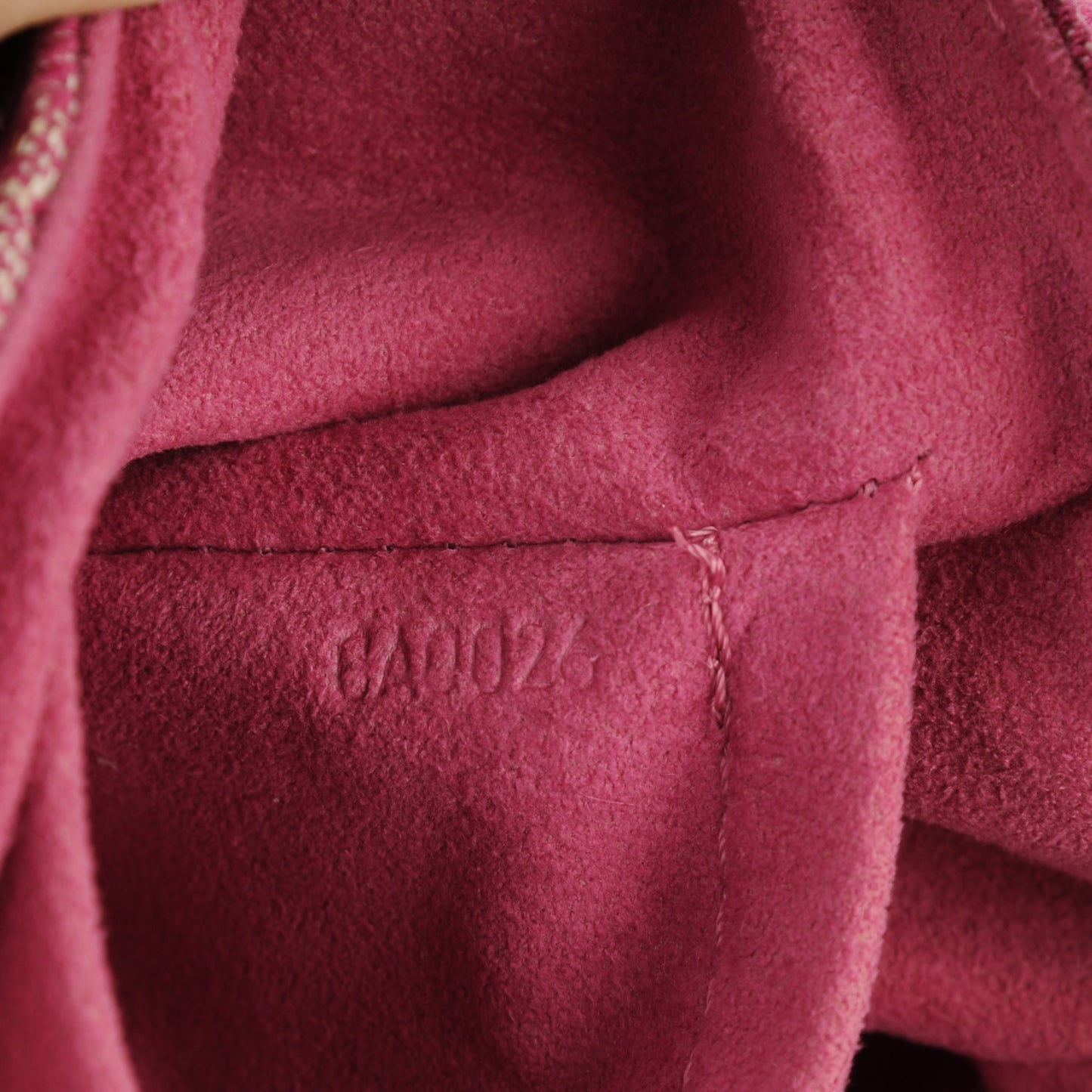 Monogram Denim Mini Pleaty Fuchsia