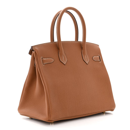 Hermes Togo Birkin 30 Gold 3 of 10