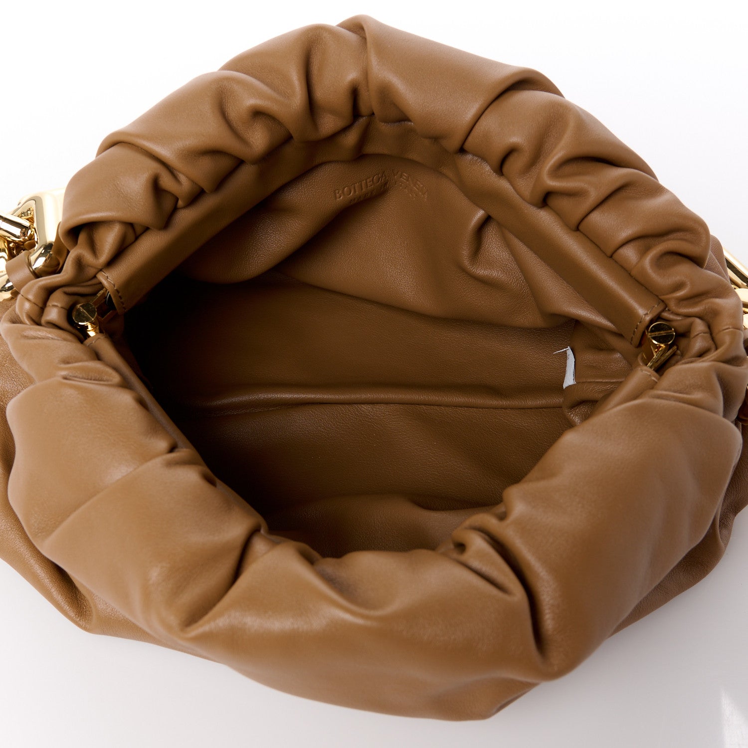 Bottega Veneta Calfskin The Pouch Chain Cammello 5 of 11
