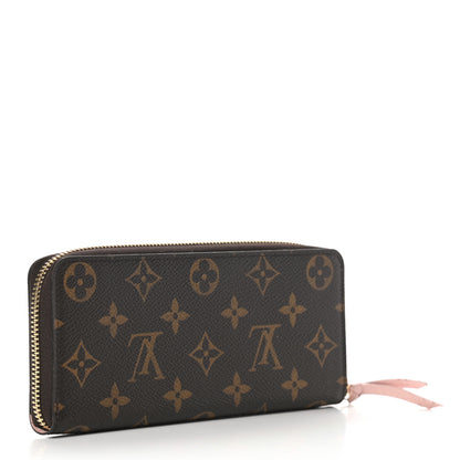 Louis Vuitton Monogram Clemence Wallet Rose Ballerine 3 of 9