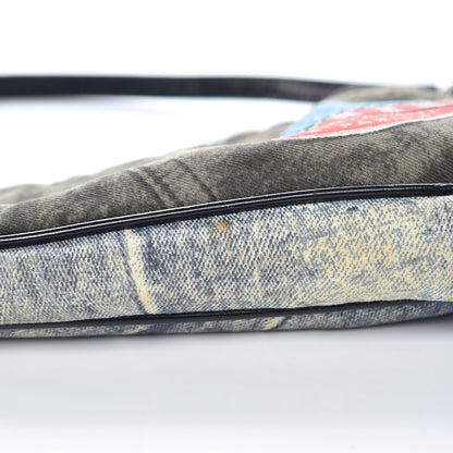 Christian Dior Denim Speedyway Mini Saddle Pochette 8 of 11