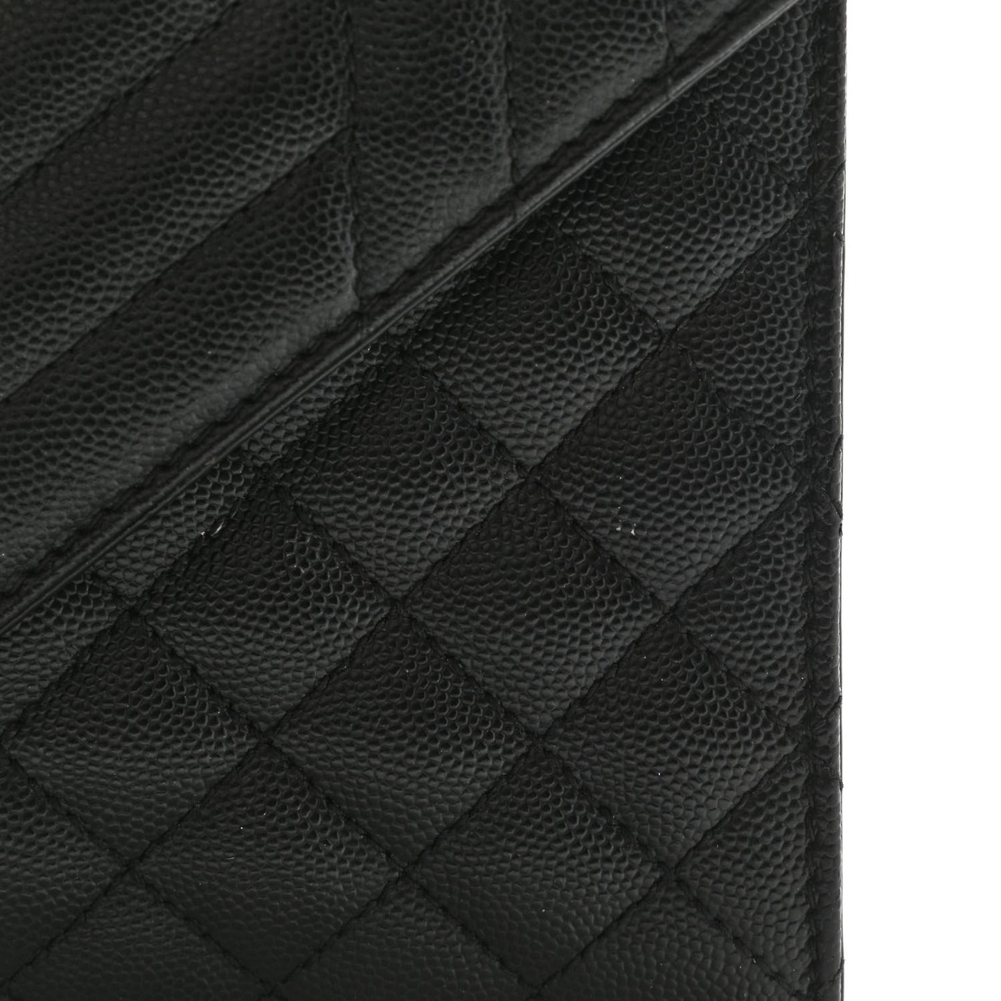 Grain De Poudre Textured Mixed Matelasse Triquilt Medium Monogram Satchel Black