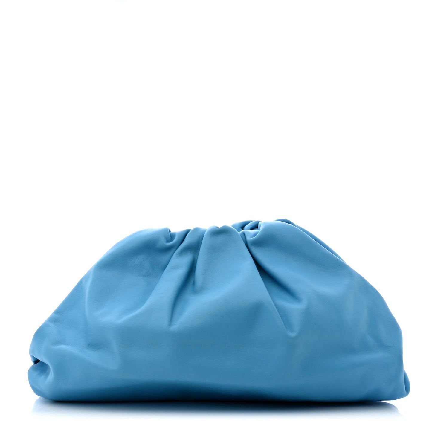 Smooth Butter Calf The Pouch Oversized Clutch Sky Blue