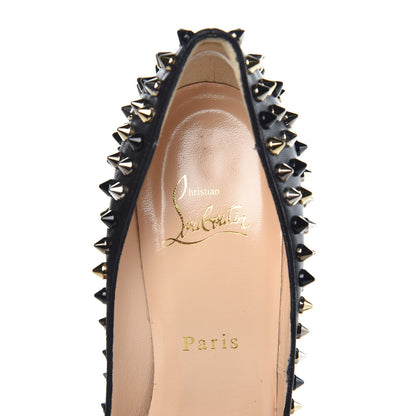 Christian Louboutin Kid Pigalle Spikes 120 Pumps 37 Black 8 of 11