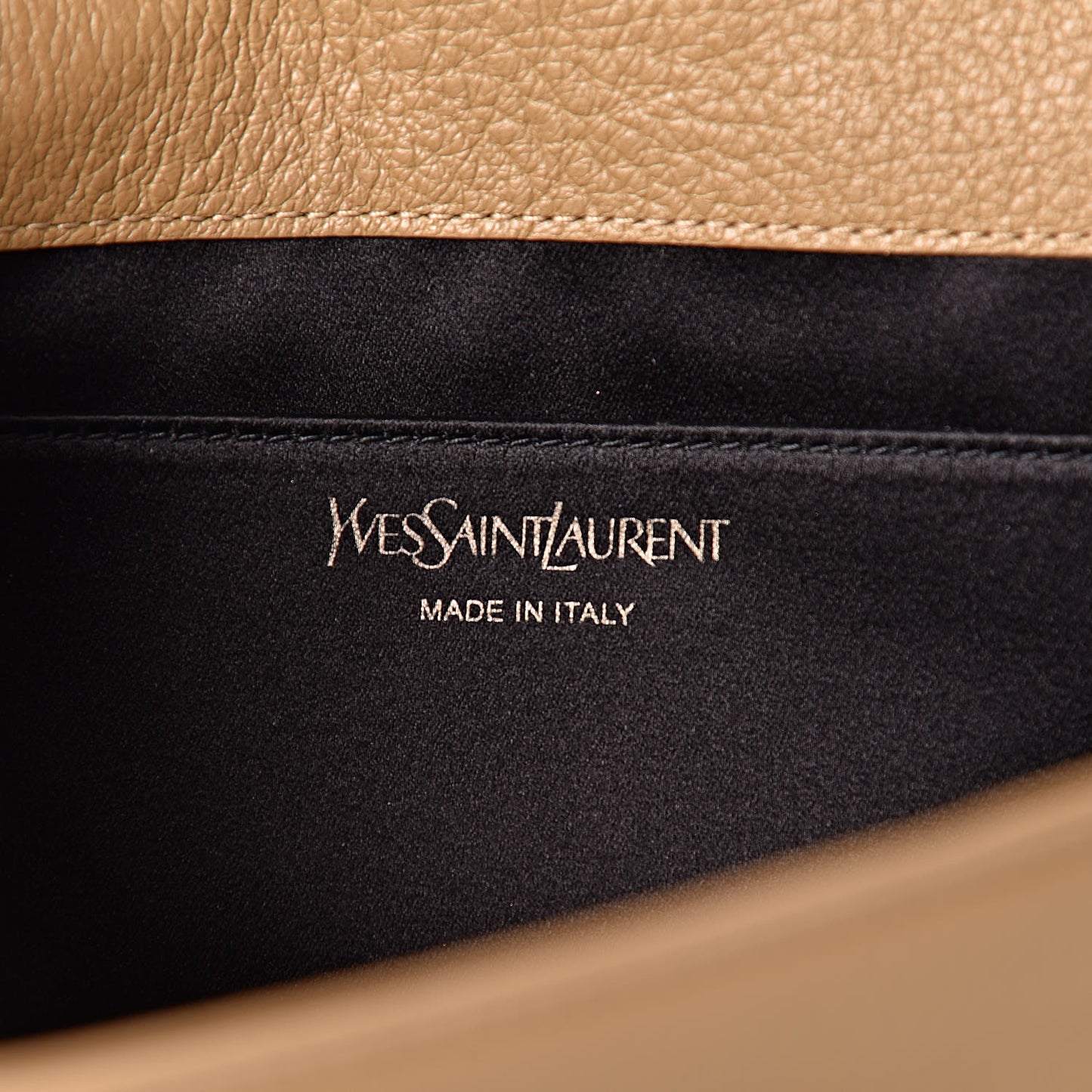 Calfskin Monogram Large Belle De Jour Clutch Beige