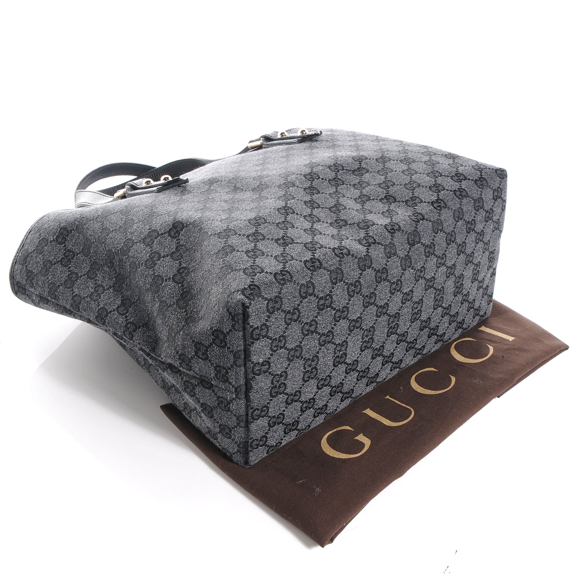 Gucci Monogram Jolicoeur Medium Tote Gray 4 of 9