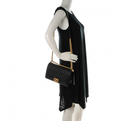 Chanel Caviar Quilted Medium Boy Flap Black 2 of 8