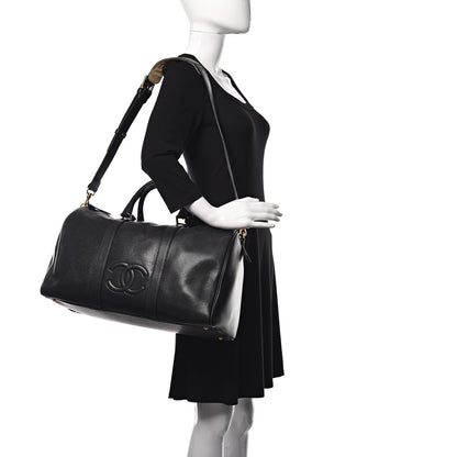 Chanel Caviar Timeless CC Duffel Bag Black 2 of 9