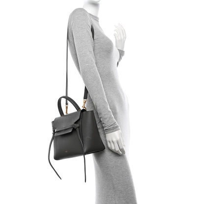 Celine Grained Calfskin Micro Belt Bag Grey 2 of 12