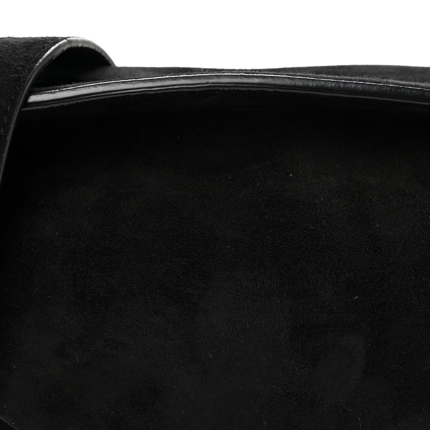 The Row Suede Small Slouchy Banana Bag Black 9 of 11