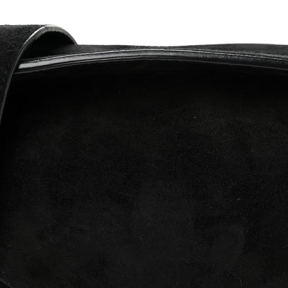The Row Suede Small Slouchy Banana Bag Black 9 of 11