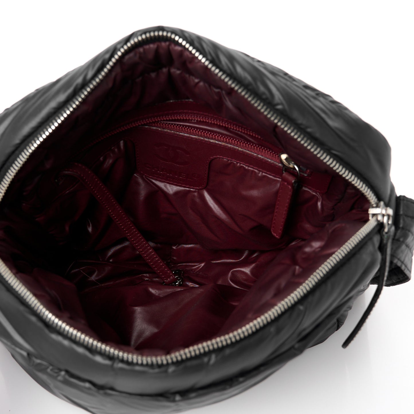Nylon Small Coco Cocoon Messenger Bag Black
