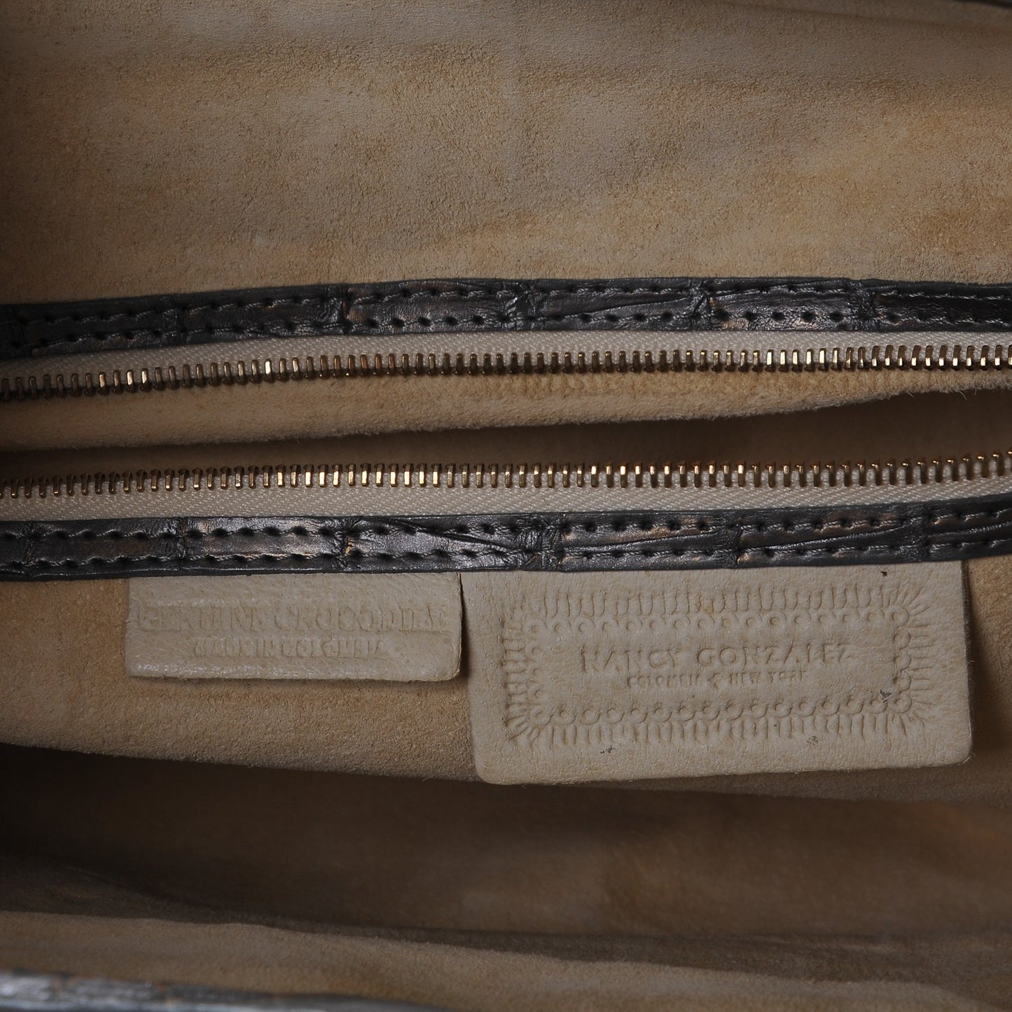 Metallic Crocodile Convertible Clutch Silver