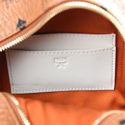 MCM Visetos X-Mini Stark Backpack Cognac White 5 of 9