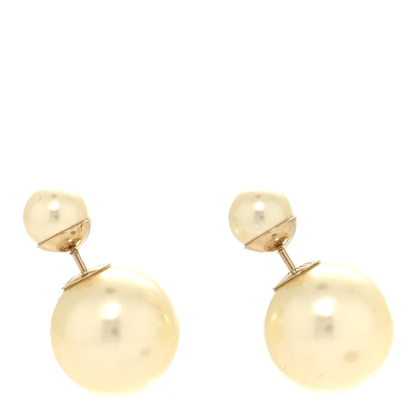 Pearl Mise En Dior Tribal Earrings Gold