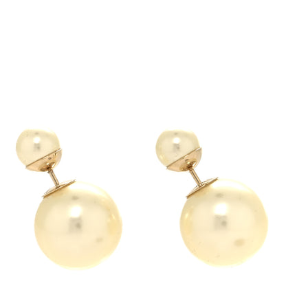 Christian Dior Pearl Mise En Dior Tribal Earrings Gold 1 of 4