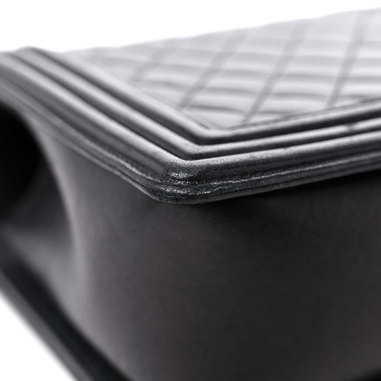 Calfskin Quilted New Medium Boy Flap Black