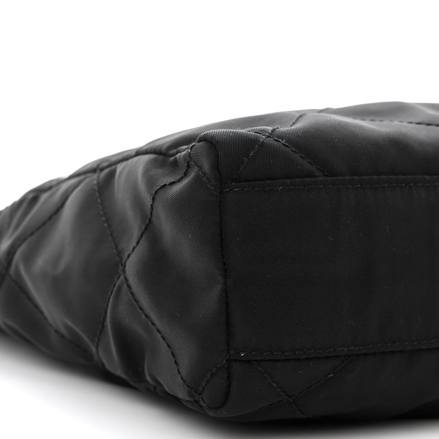 Prada Nylon Tessuto Quilted Shoulder Bag Black 13 of 15