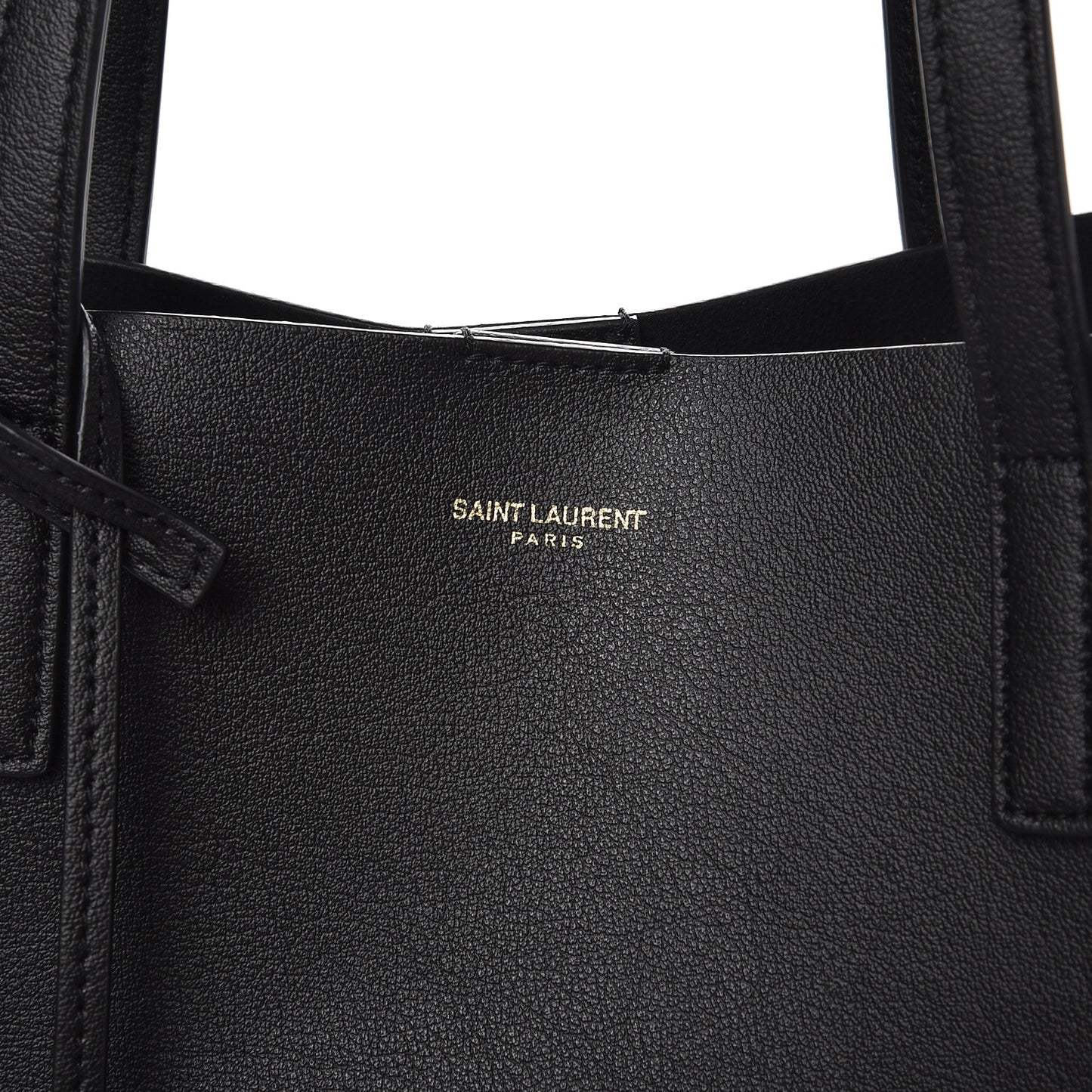Calfskin Large Shopping Tote Black