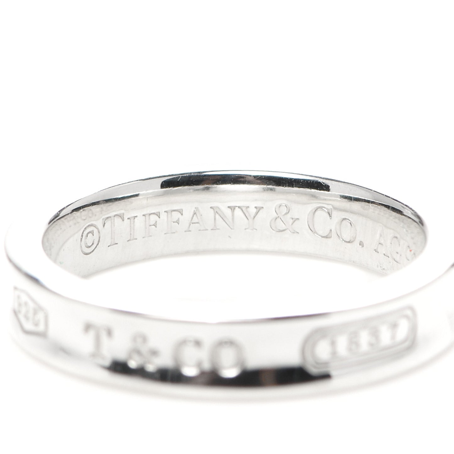 Sterling Silver Narrow 1837 Band Ring 49 5