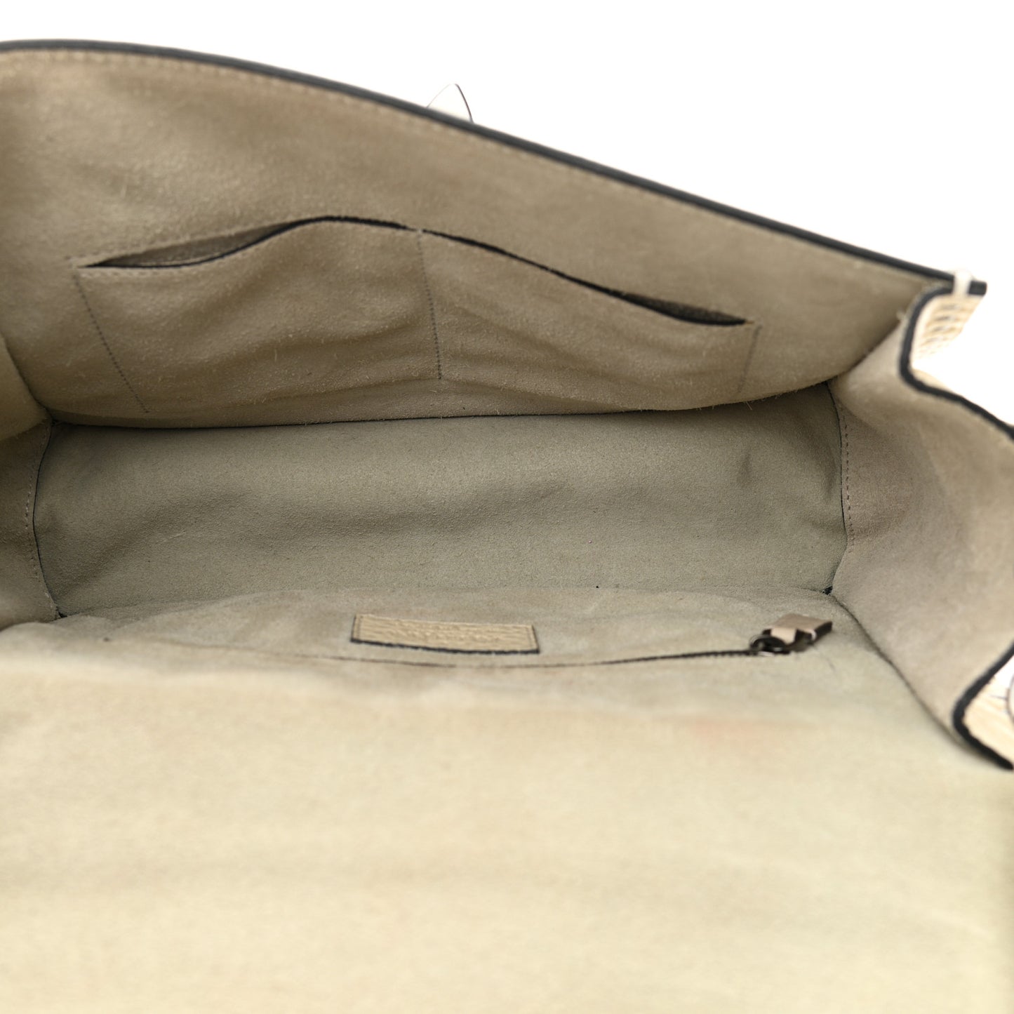 Grained Calfskin Rockstud Top Handle Flap Shoulder Bag Light Ivory