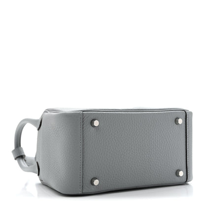 Hermes Taurillon Clemence Mini Lindy 20 Gris Pantin 4 of 11