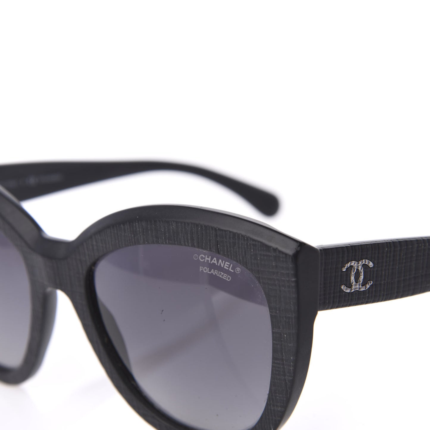 Tweed Effect CC Polarized Butterfly Signature Sunglasses 5332 Grey