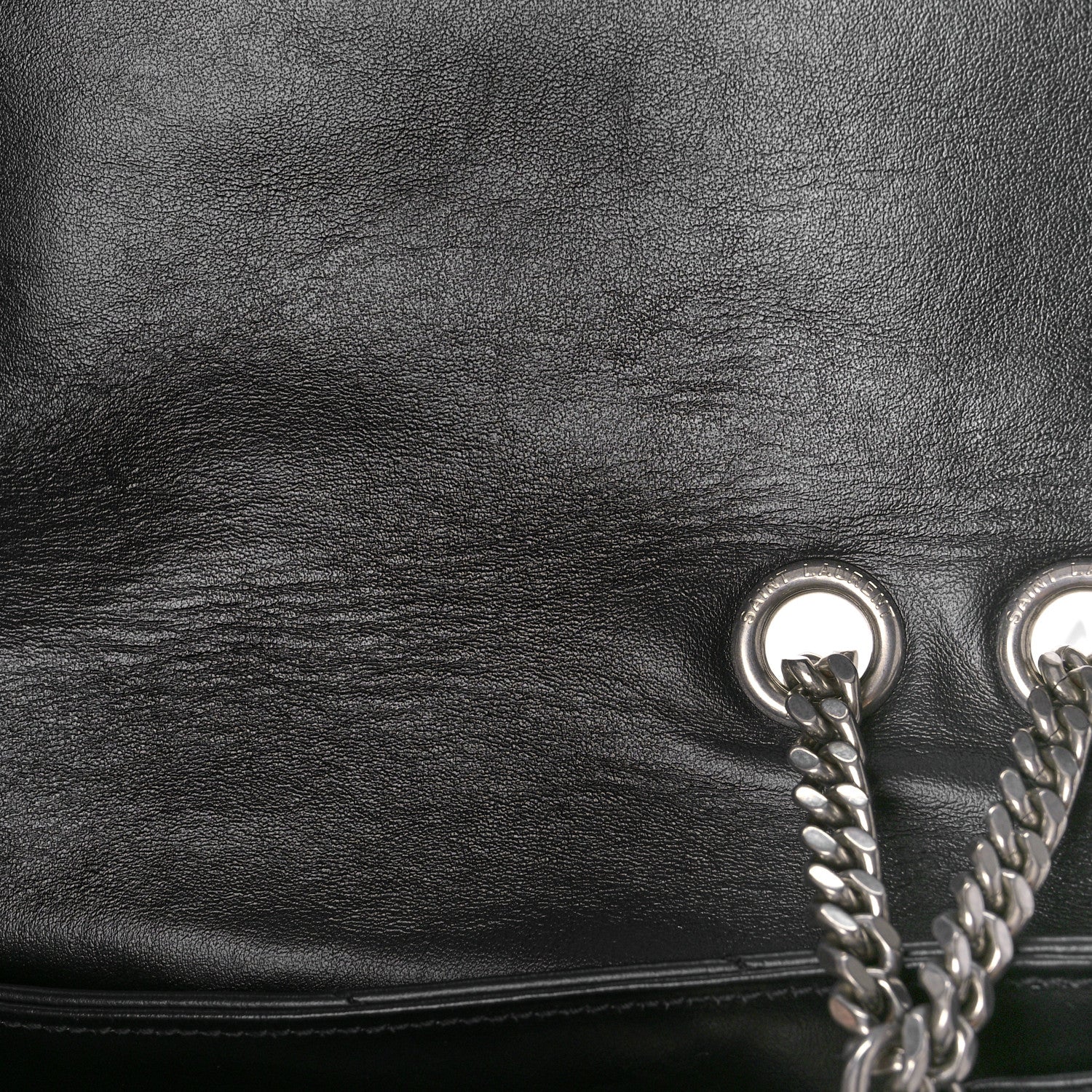 Saint Laurent Calfskin Y Quilted Monogram Medium Loulou Chain Satchel Black 10 of 10