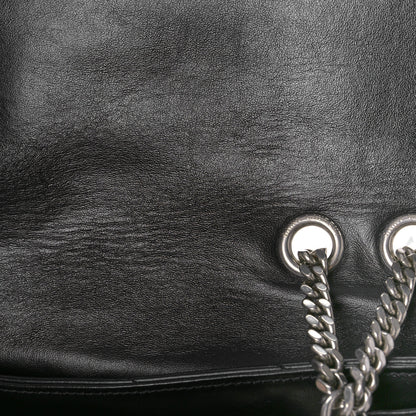 Saint Laurent Calfskin Y Quilted Monogram Medium Loulou Chain Satchel Black 10 of 10
