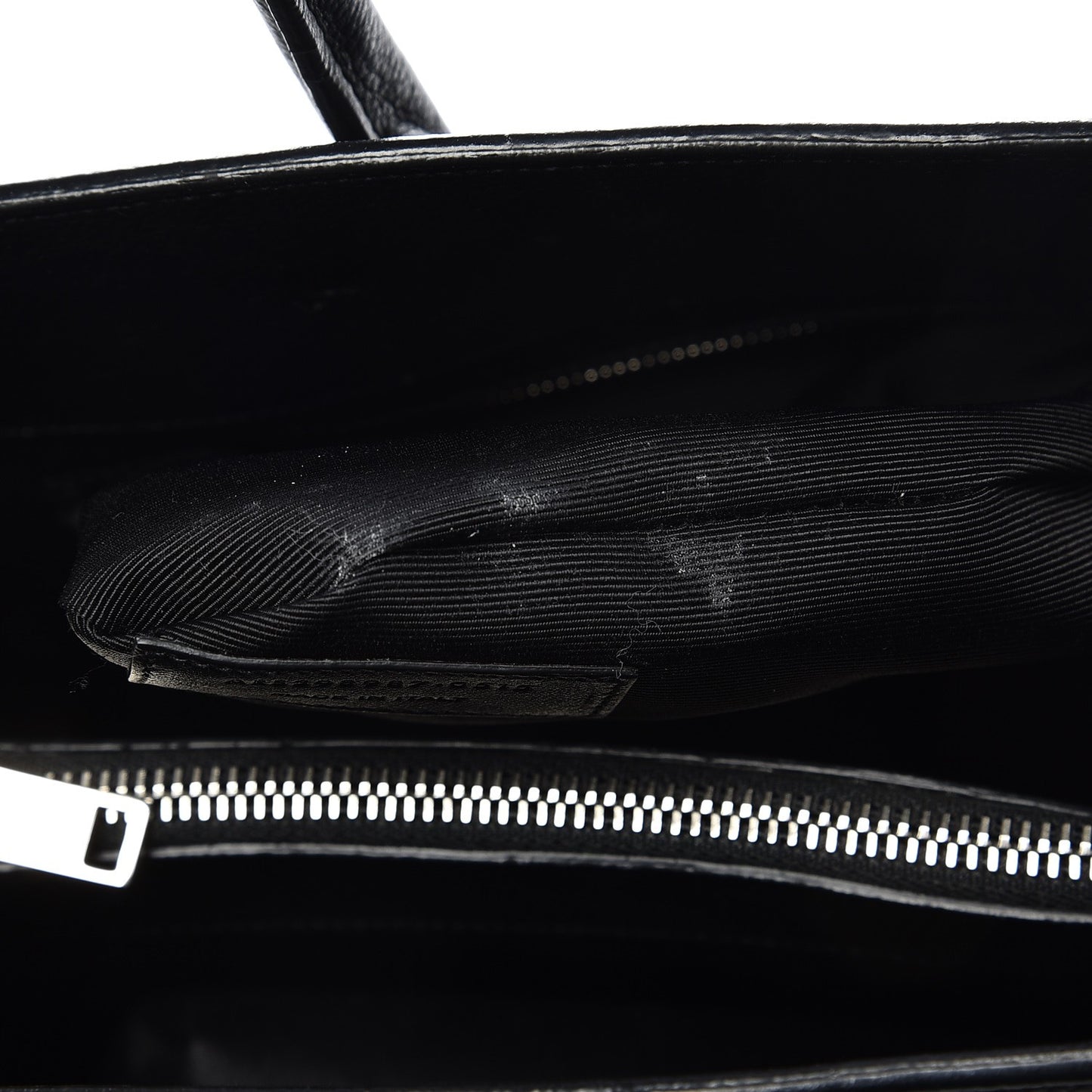 Grained Calfskin Large Sac De Jour Carryall Black