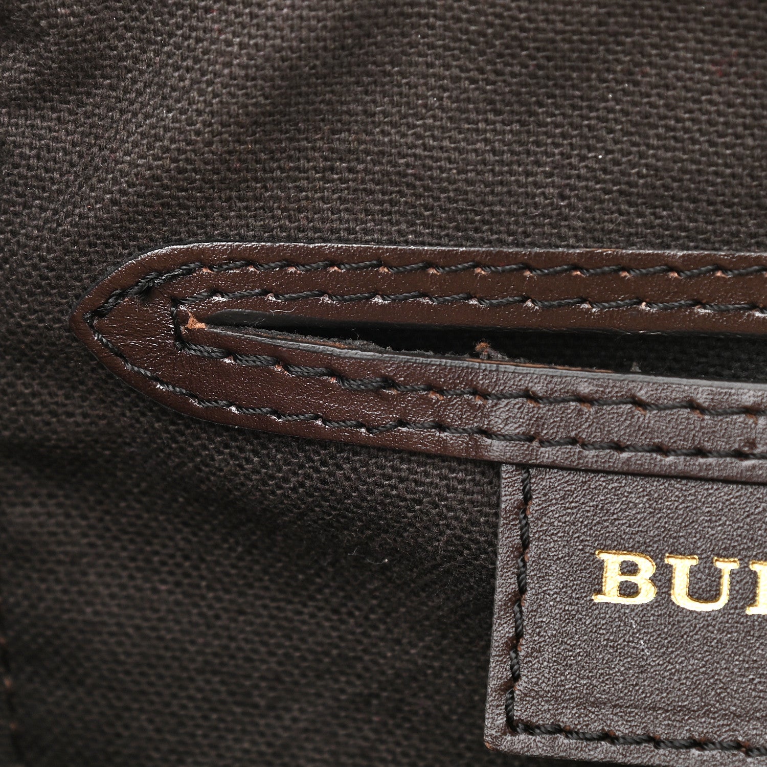 Burberry Haymarket Check Small Chester Bowling Bag Chocolate 10 of 10