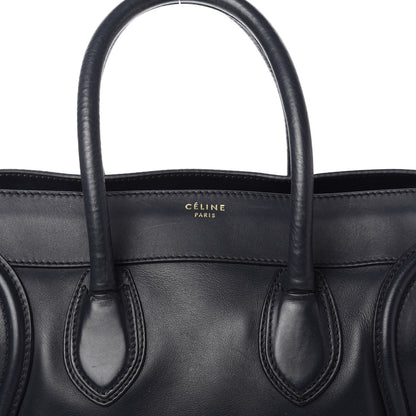 Celine Smooth Calfskin Mini Luggage Midnight 8 of 10
