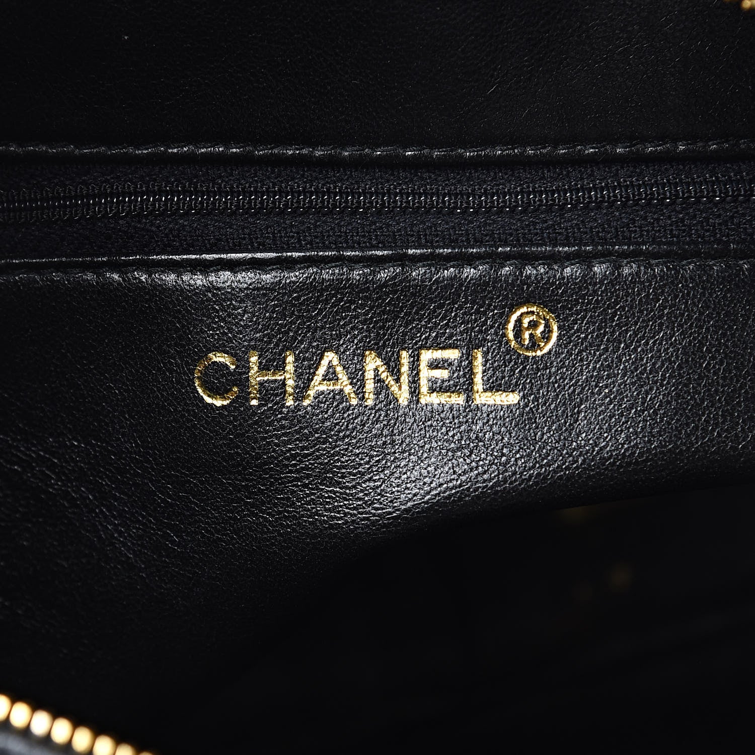 Chanel Patent Quilted Camera Case Black 6 of 15