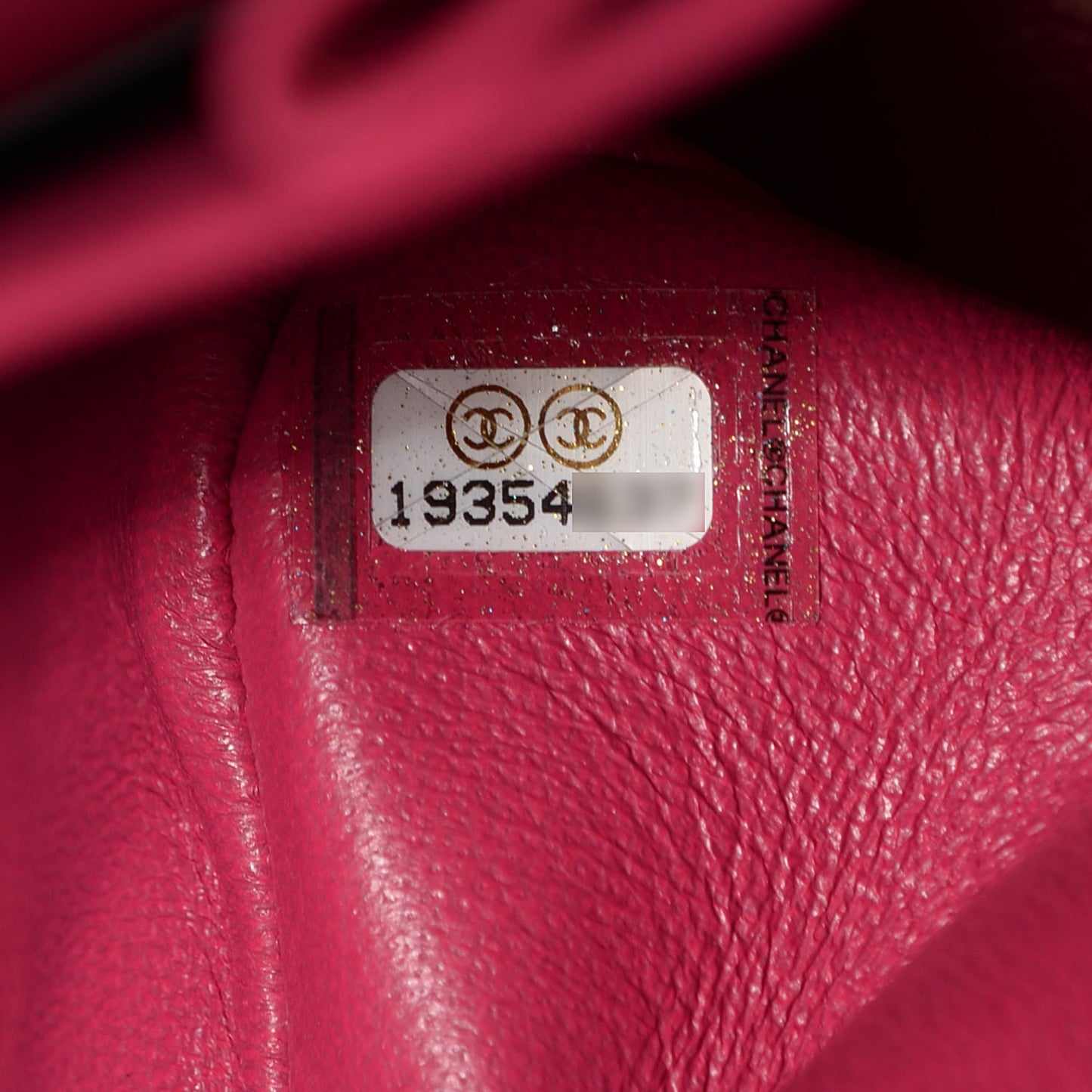 Patent Calfskin Quilted Jumbo Double Flap Fuchsia