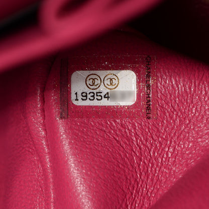 Chanel Patent Calfskin Quilted Jumbo Double Flap Fuchsia 8 of 8