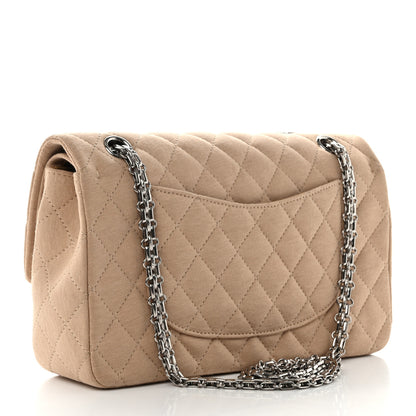 Chanel Jersey Quilted Small Double Flap Beige 3 of 11