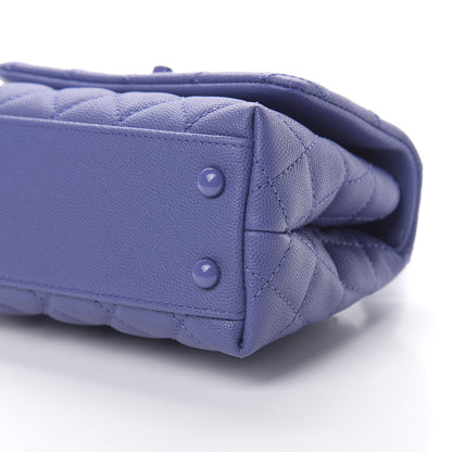 Chanel Caviar Quilted Incognito Extra Mini Coco Handle Flap Blue 10 of 11