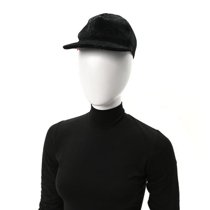 Gucci Velvet GG Monogram Baseball Hat S Black 2 of 10