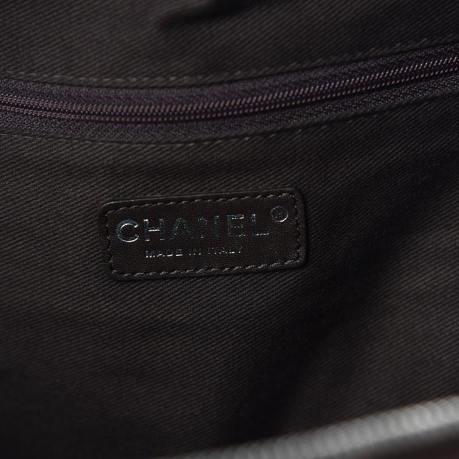 Chanel Calfskin Stitched Outdoor Ligne Bowler Brown 6 of 9