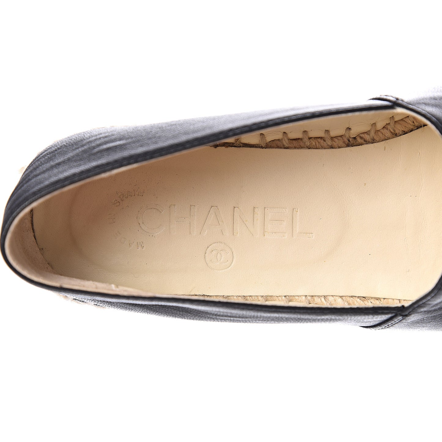 Lambskin CC Espadrilles 36 Black
