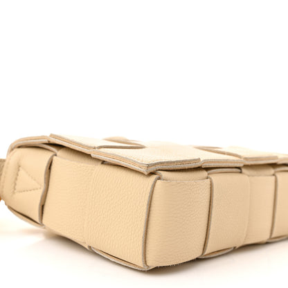 Bottega Veneta Grained Calfskin Maxi Intrecciato Cassette Crossbody Bag Porridge 9 of 12
