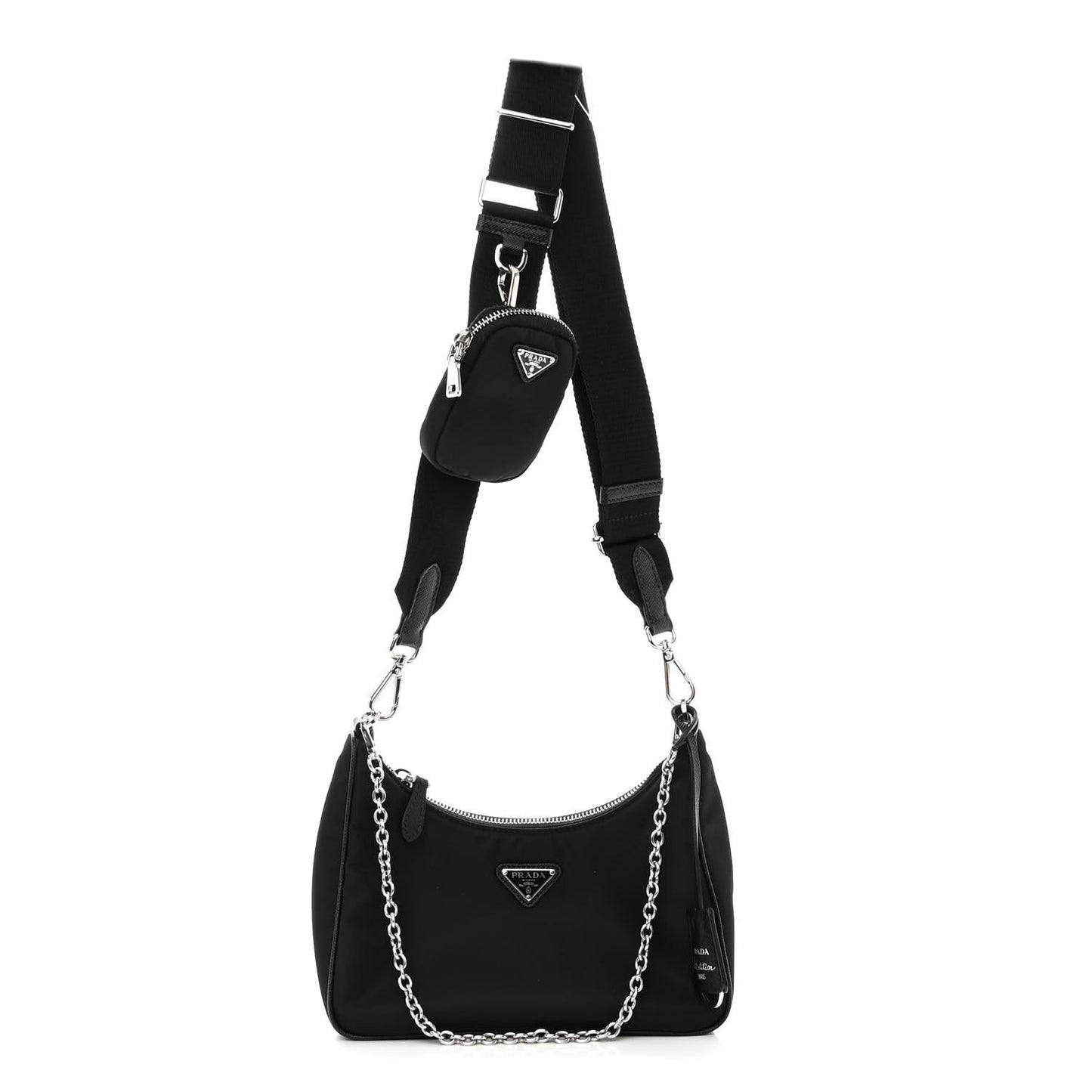 Nylon Re-Edition 2005 Shoulder Bag Black