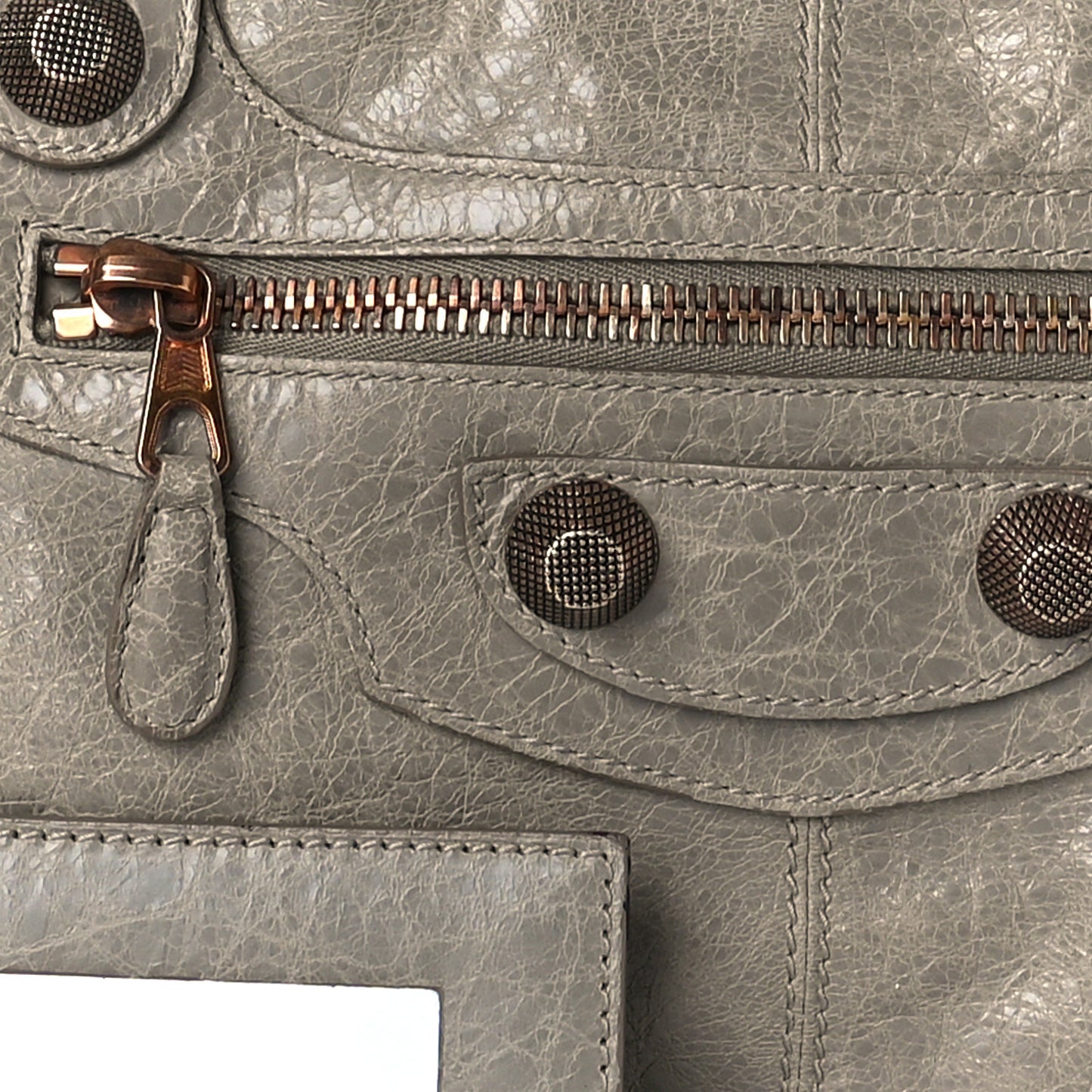 Agneau Giant 21 Rose Gold Hardware Work Papyrus