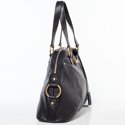 Saint Laurent Leather Large Muse Black 3 of 10