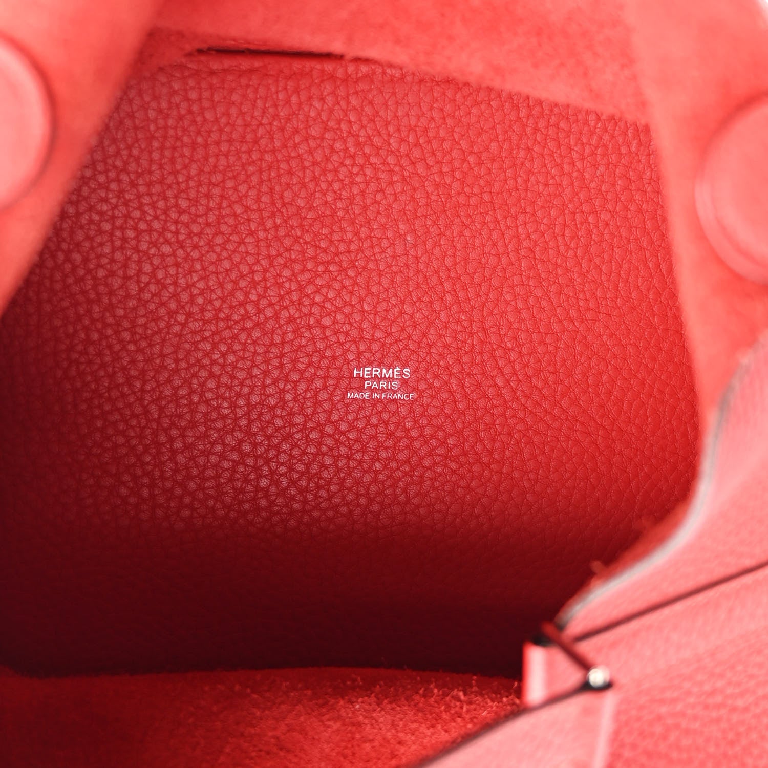 Hermes Taurillon Clemence Picotin Lock 22 MM Rouge Pivoine 5 of 10