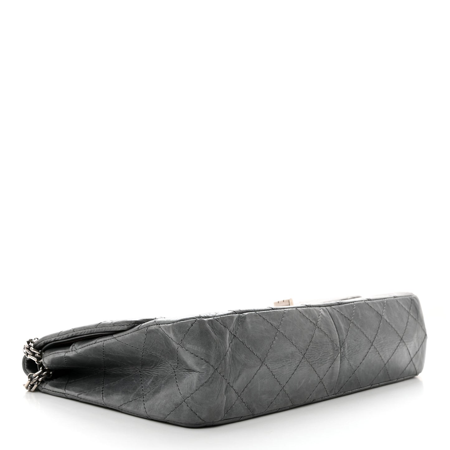 Aged Calfskin Quilted 50th Anniversary 2.55 Reissue 227 Flap Grey