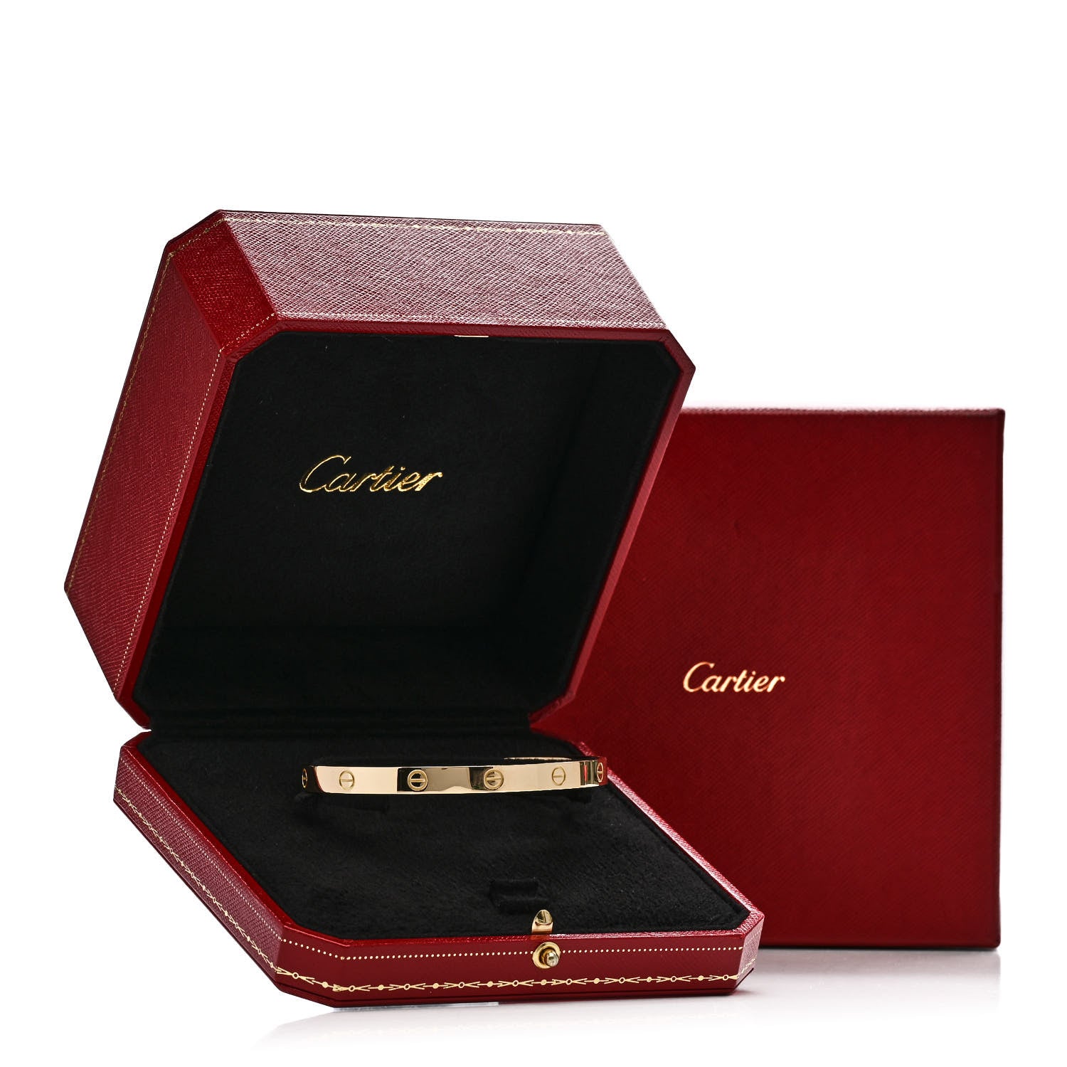 Cartier 18K Yellow Gold LOVE Cuff Bracelet 21 4 of 4