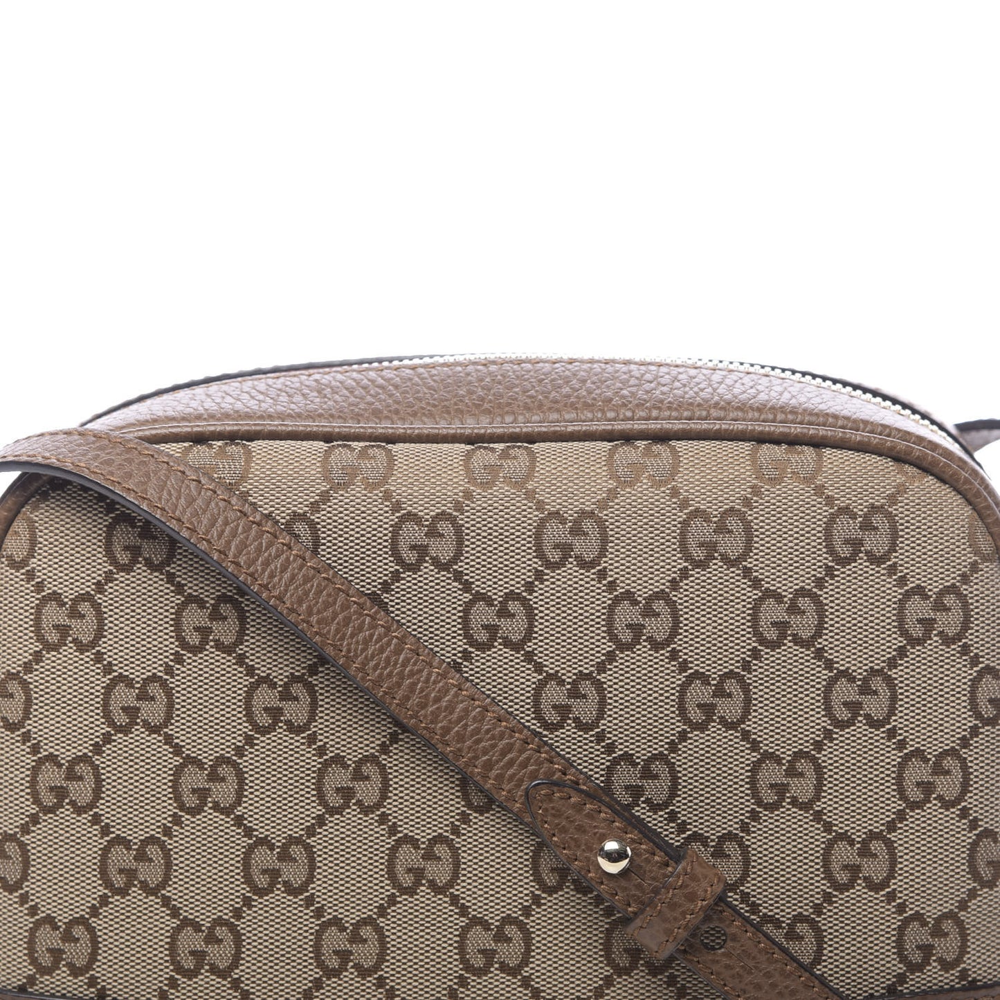 Monogram Mini Bree Messenger Bag Beige Tabacco