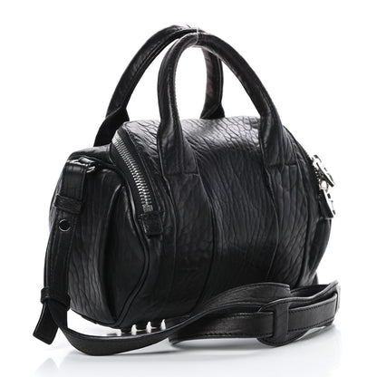 Alexander Wang Pebbled Lambskin Mini Rockie Black Rhodium Hardware 3 of 12