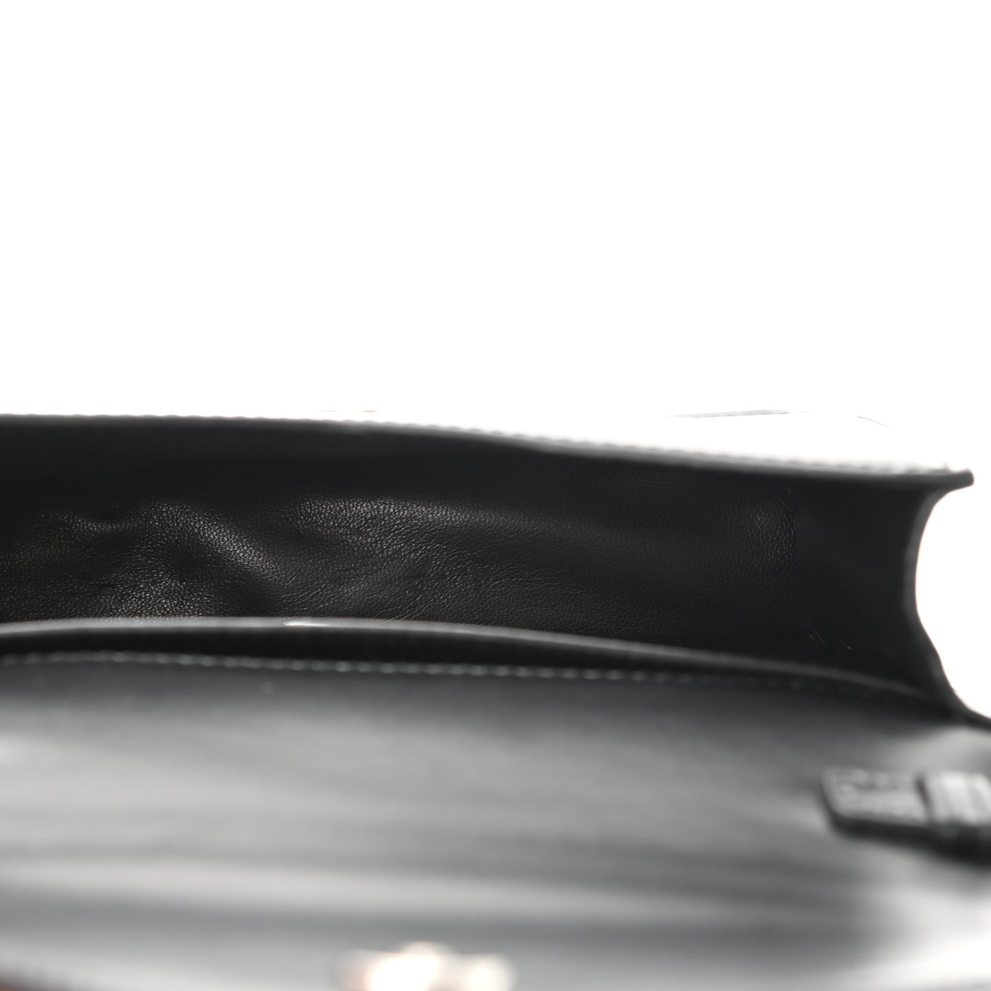 Spazzolato Triangle Logo Plate Flap Chain Crossbody Bag Black